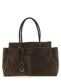 Tod's Brown Calfskin Tote Bag