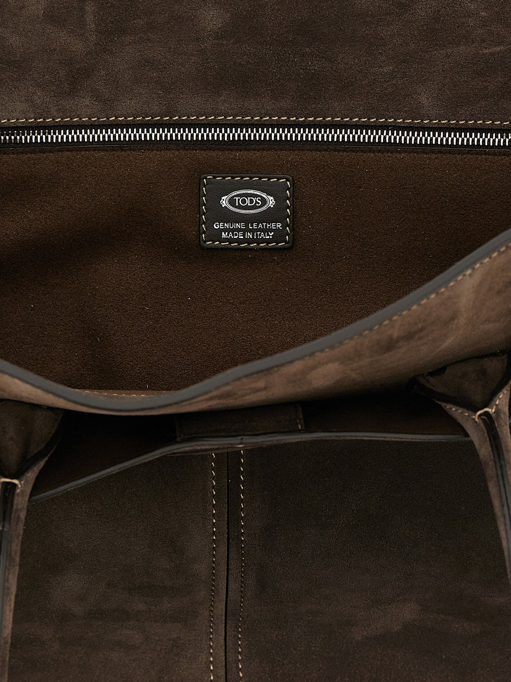 Tod's Brown Calfskin Tote Bag