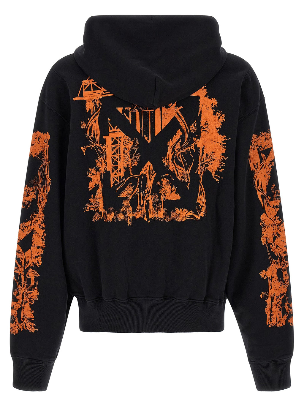 Off-White Black Cotton Sweatshirt