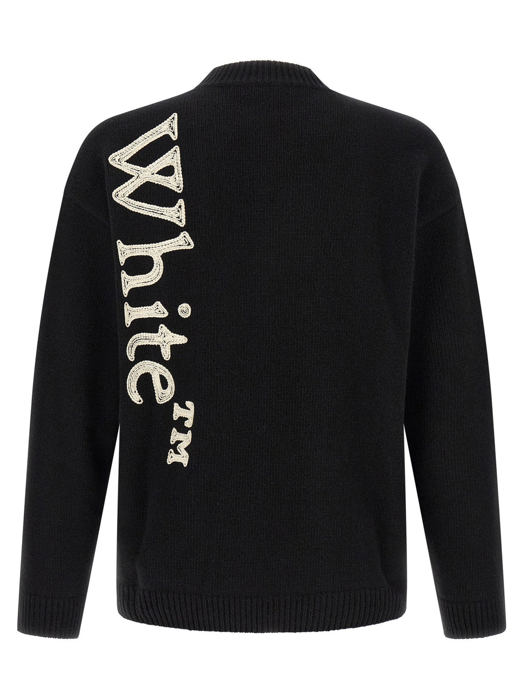 Off-White Bicolor Wool Cardigan