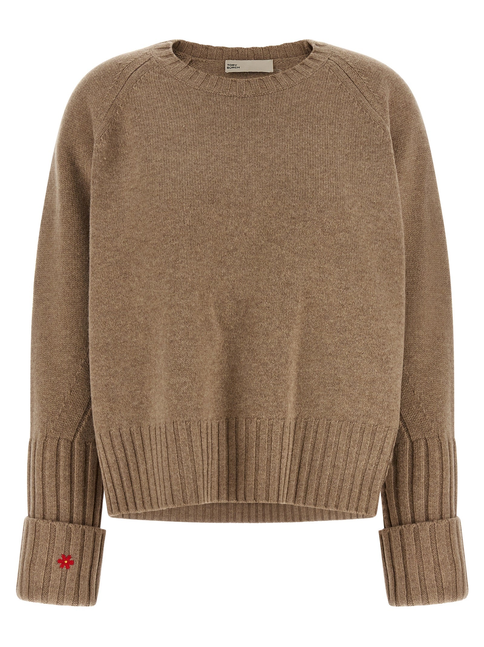 Tory Burch Beige Wool Cardigan