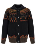 Alanui Black Wool Cardigan