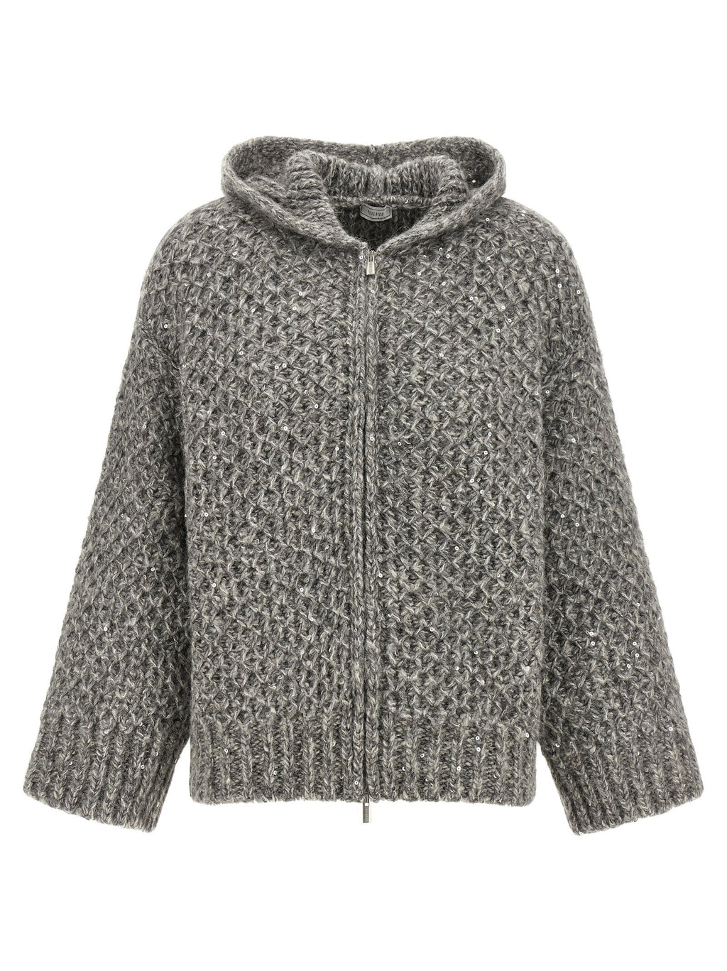 Peserico Gray Wool Cardigan