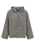 Peserico Gray Wool Cardigan