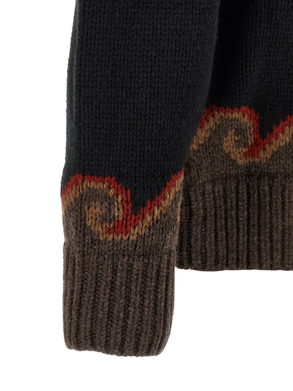 Alanui Black Wool Cardigan