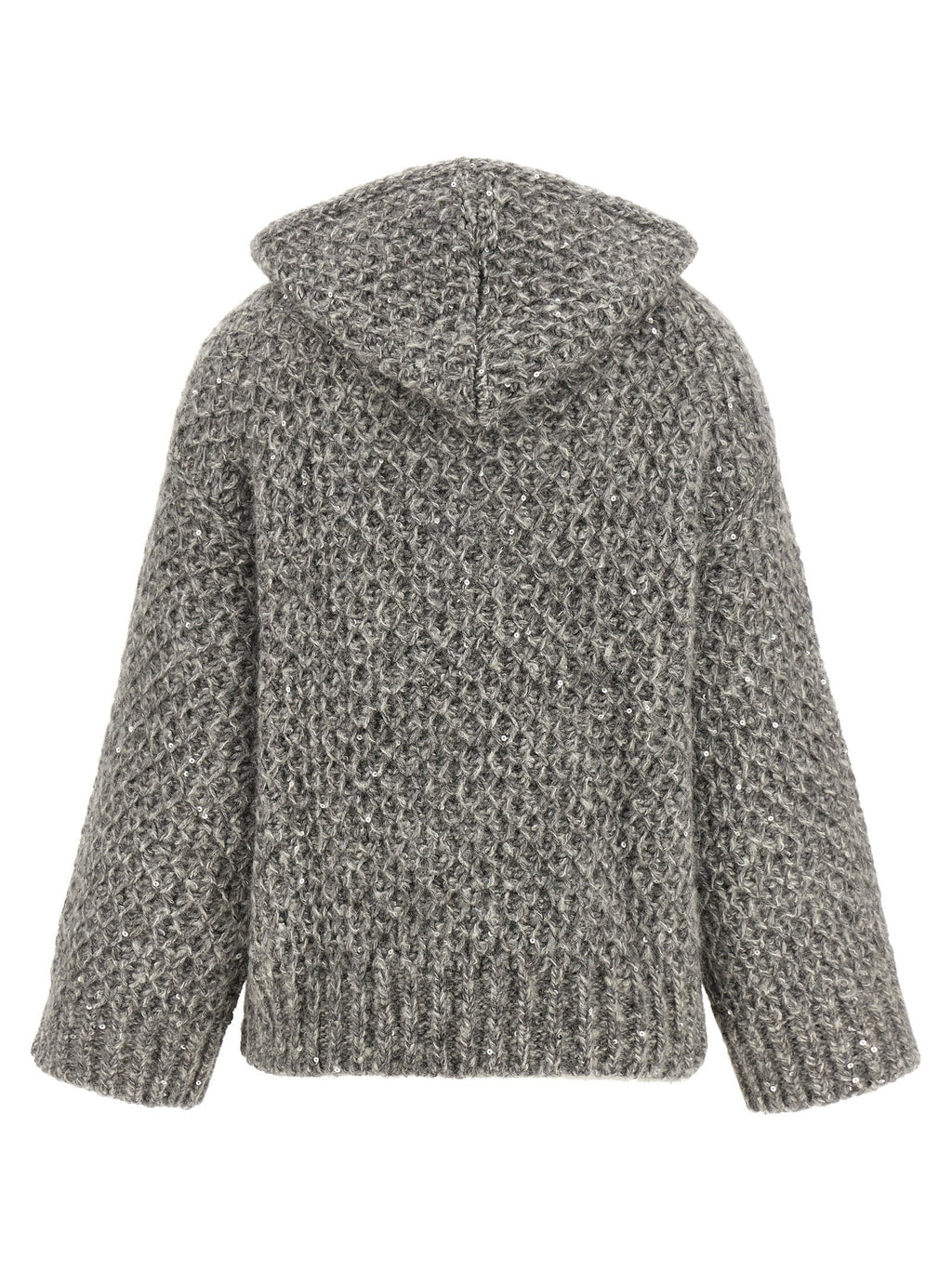 Peserico Gray Wool Cardigan