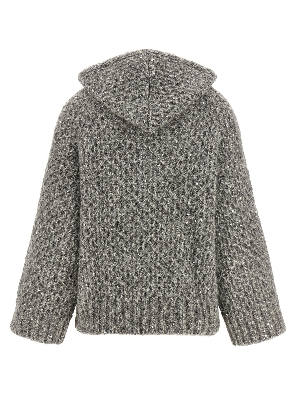 Peserico Gray Wool Cardigan