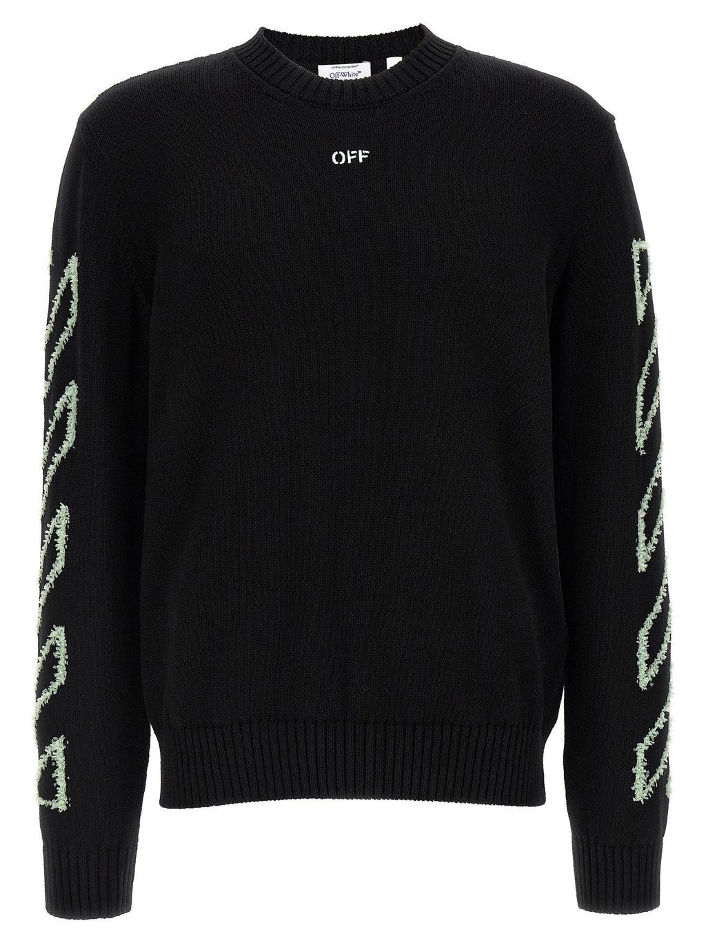 Off-White Black Cotton Cardigan