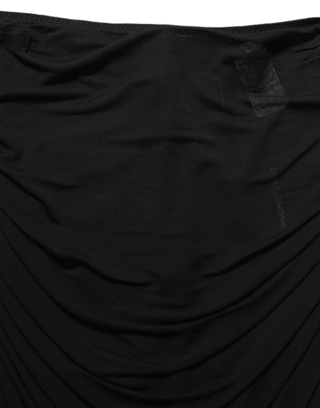 Dolce & Gabbana Black Viscose Mid Waist A-line Mini Skirt