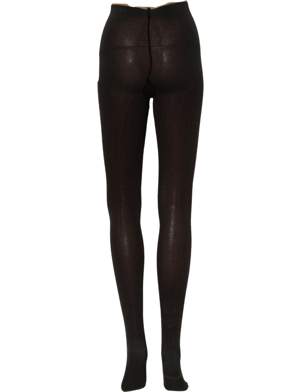 Dolce & Gabbana Socks Black Wool Tights Stocking Pantyhose One Size