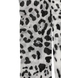 Dolce & Gabbana Gray Leopard Nylon Tights Stocking Pantyhose Socks