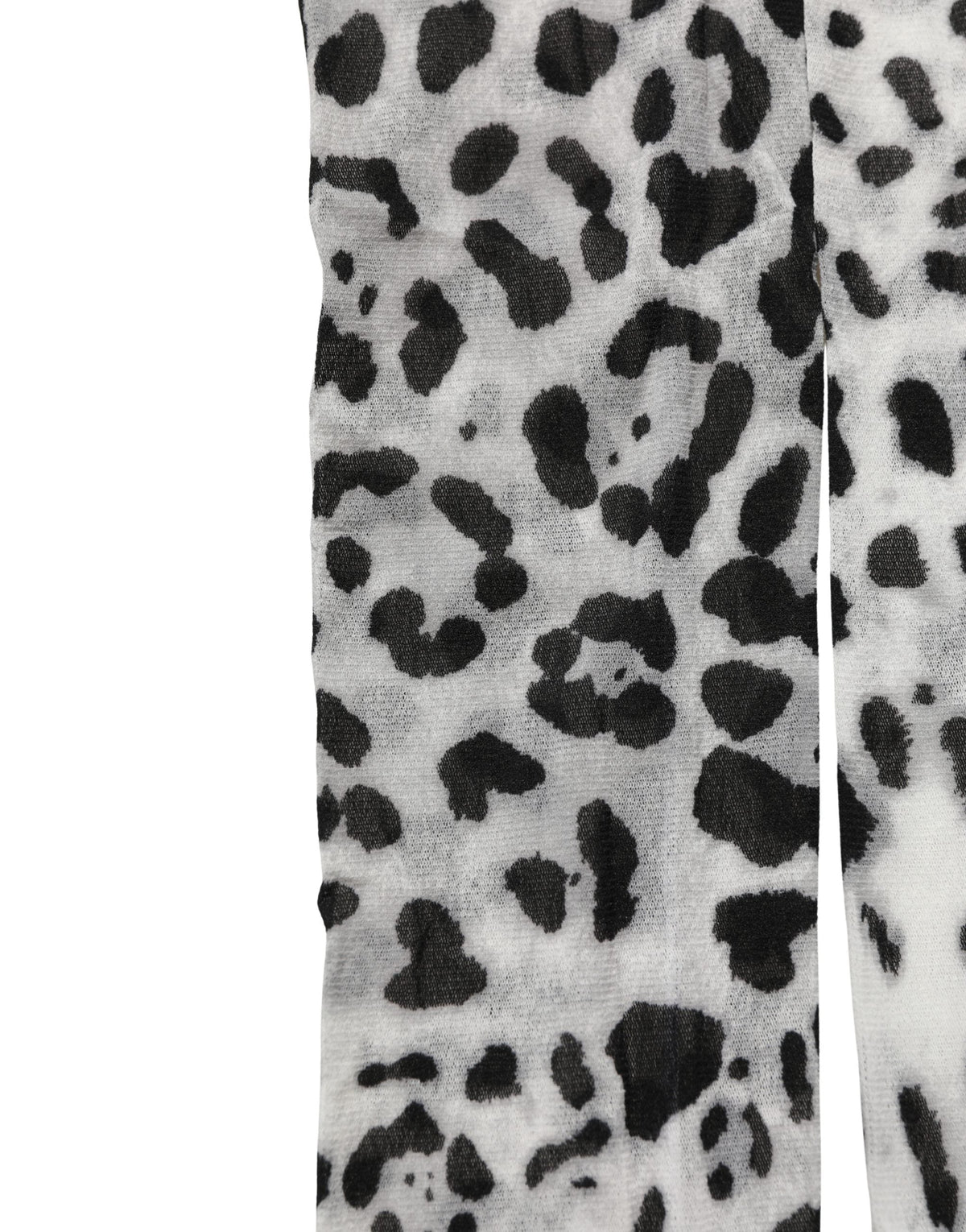 Dolce & Gabbana Gray Leopard Nylon Tights Stocking Pantyhose Socks
