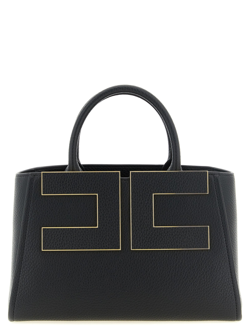 Elisabetta Franchi Black Polyester Tote Bag