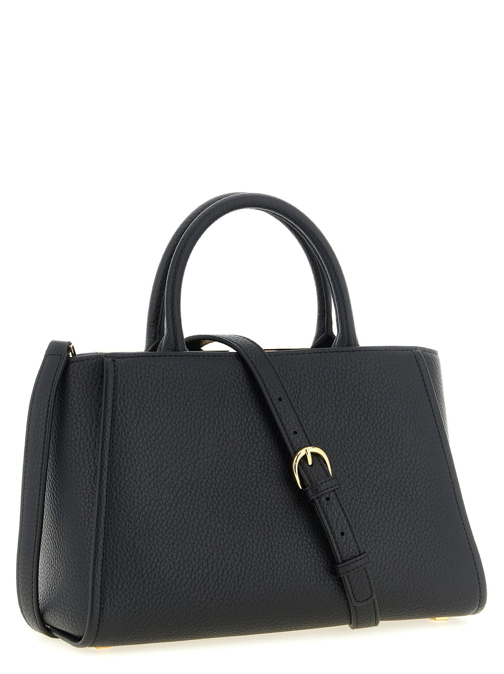 Elisabetta Franchi Black Polyester Tote Bag