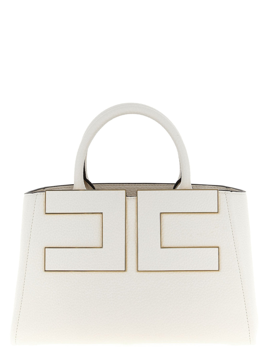 Elisabetta Franchi White Polyester Tote Bag