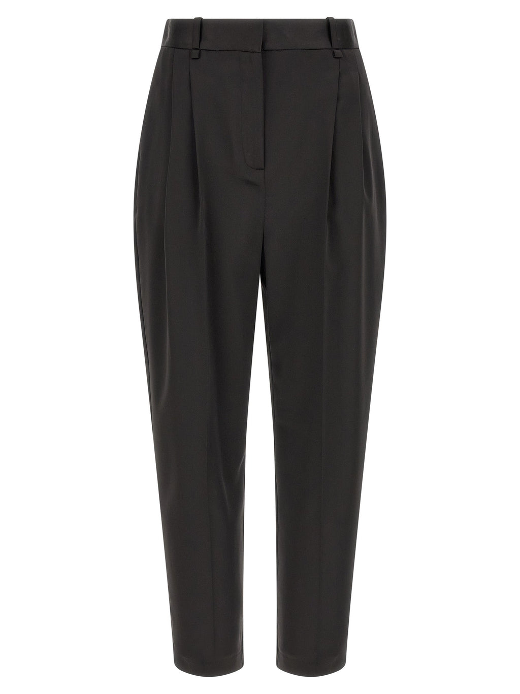 Elisabetta Franchi Black Polyester Cropped Pants