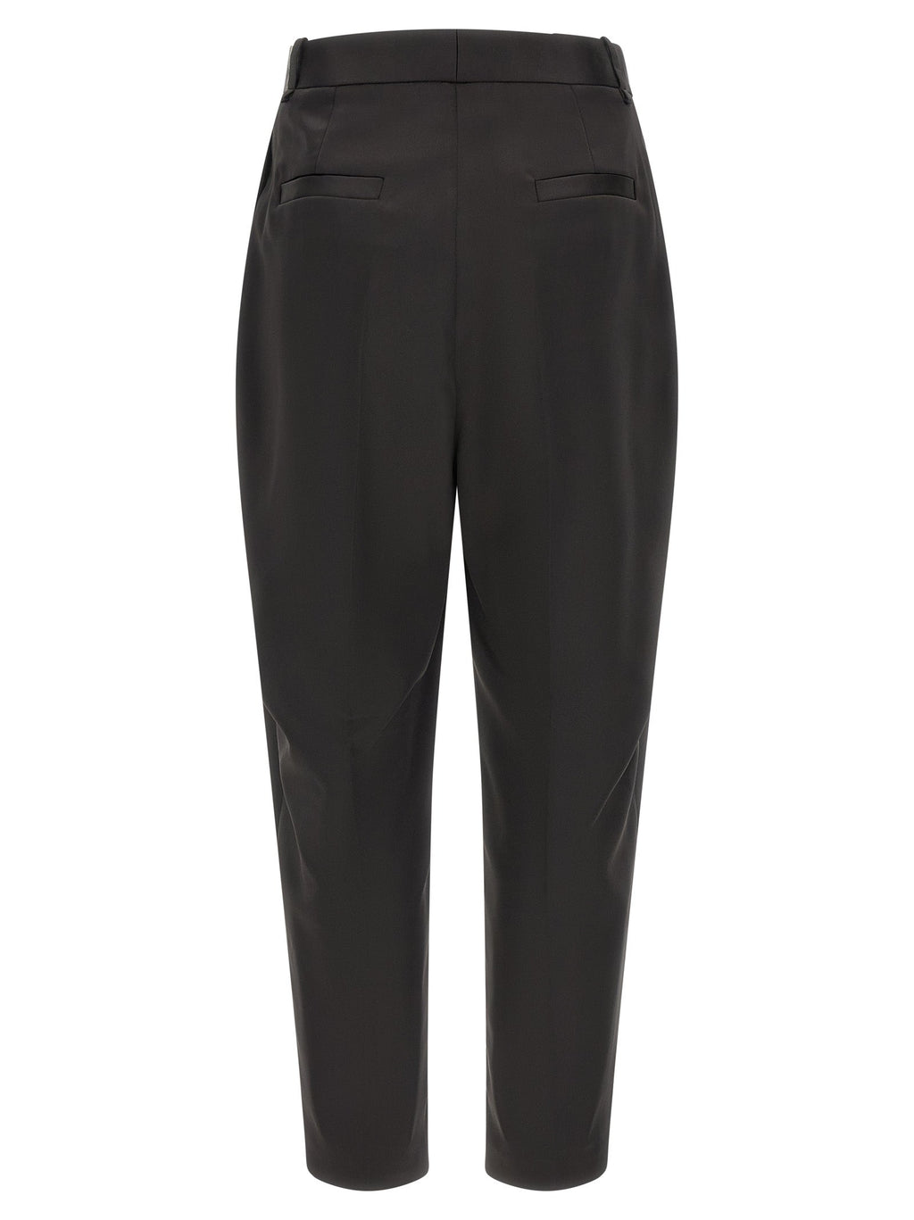 Elisabetta Franchi Black Polyester Cropped Pants