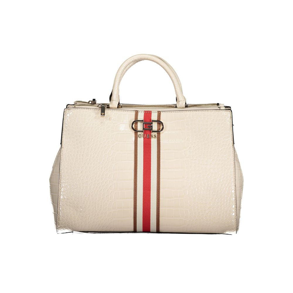 Guess Jeans Beige Polyurethane Women Handbag