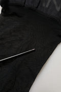 Dolce & Gabbana Black Nylon Logo Calf Long Women Accessory Socks