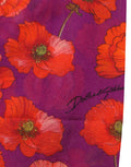 Dolce & Gabbana Purple Nylon Floral Print Tights Stockings Socks