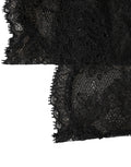 Dolce & Gabbana Black Floral Lace Nylon Stretch Knee High Socks
