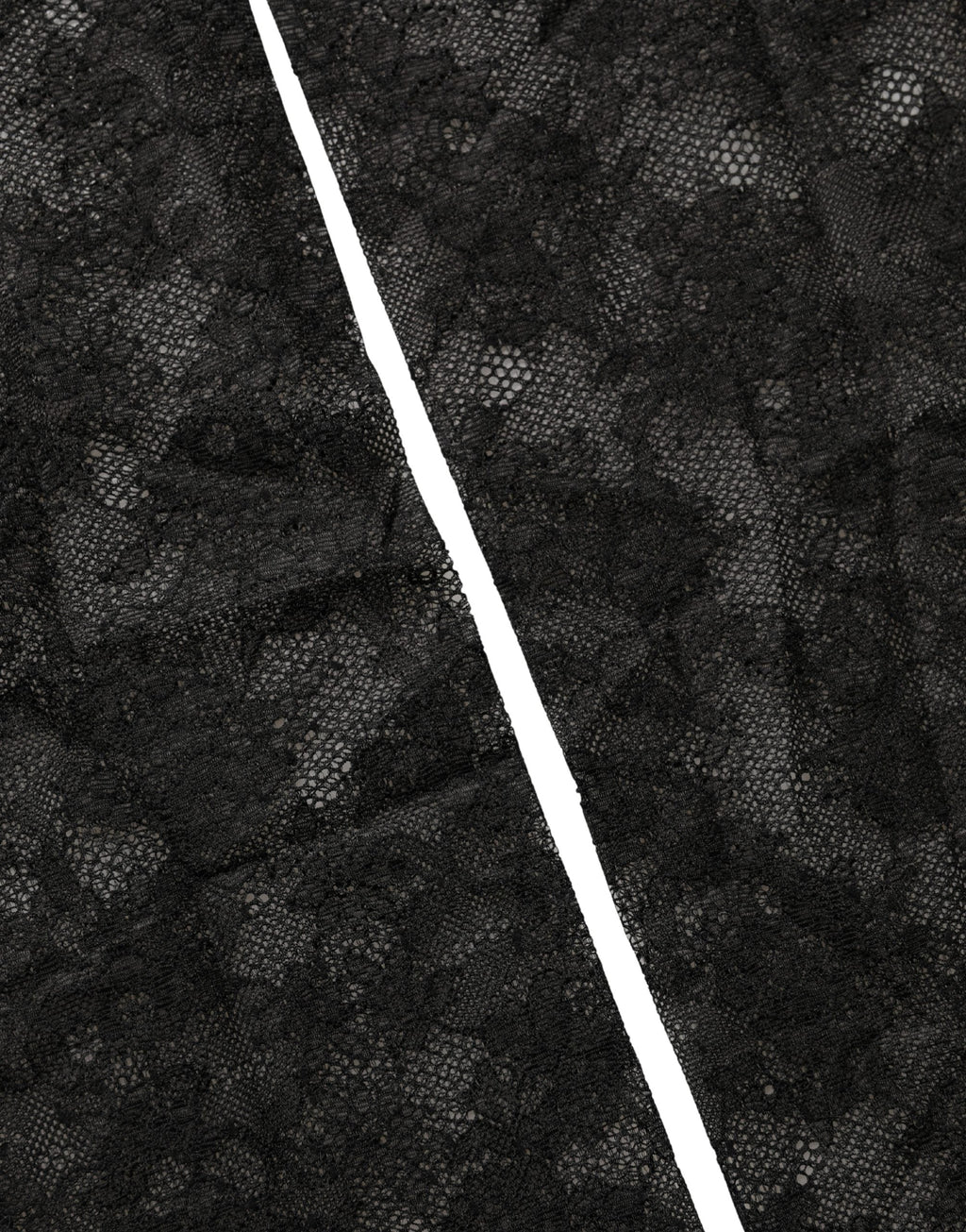 Dolce & Gabbana Black Floral Lace Nylon Stretch Knee High Socks