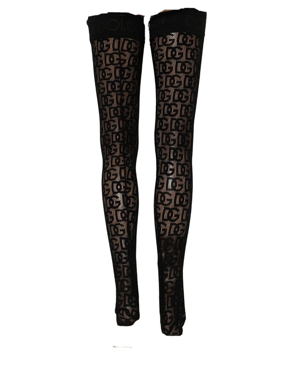 Dries Van Noten Violet Floral Fishnet Tights Stockings Pantyhose Socks