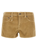 R13 Beige Cotton Bermuda Shorts