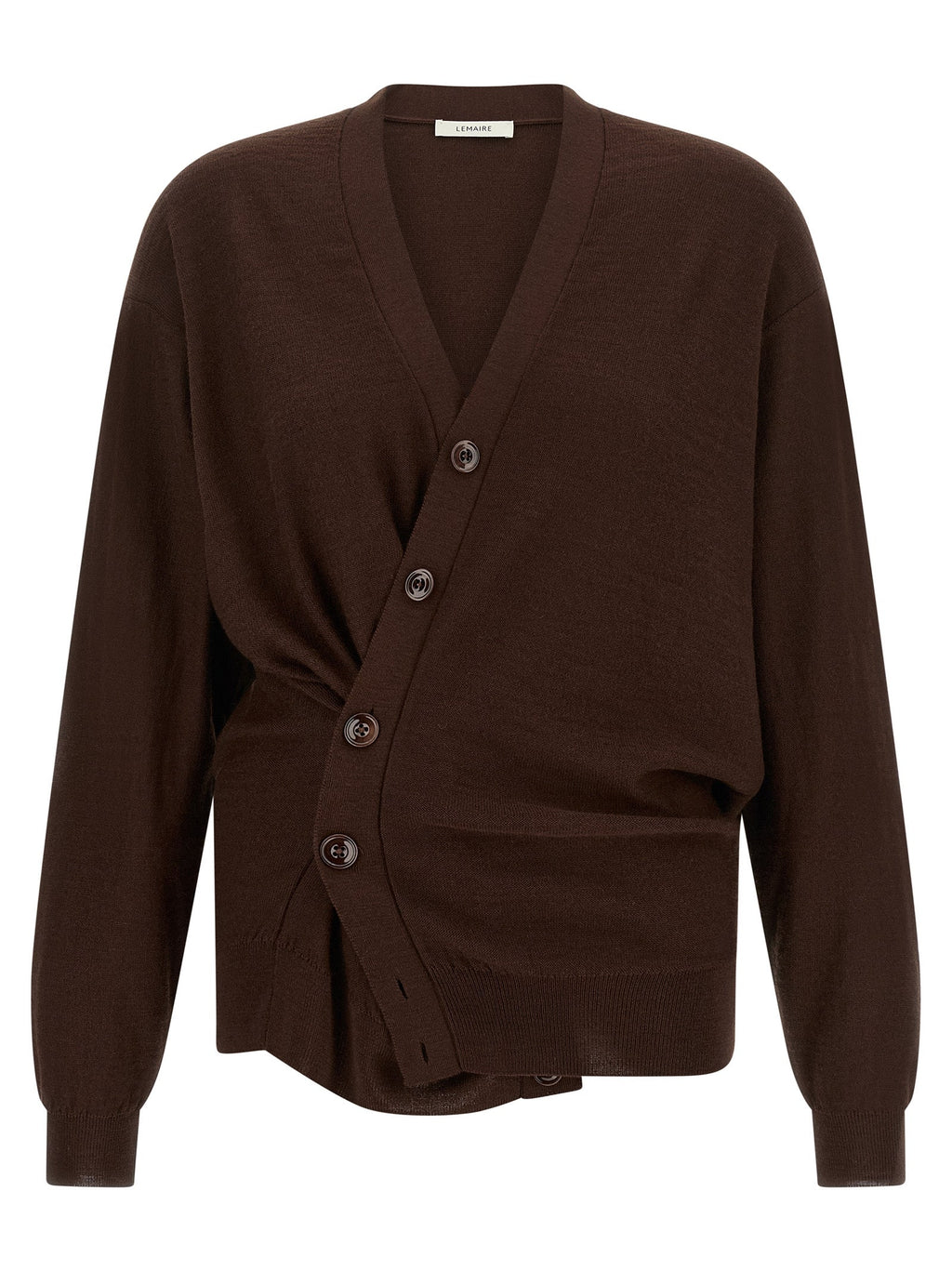 Lemaire Bordeaux Wool Cardigan