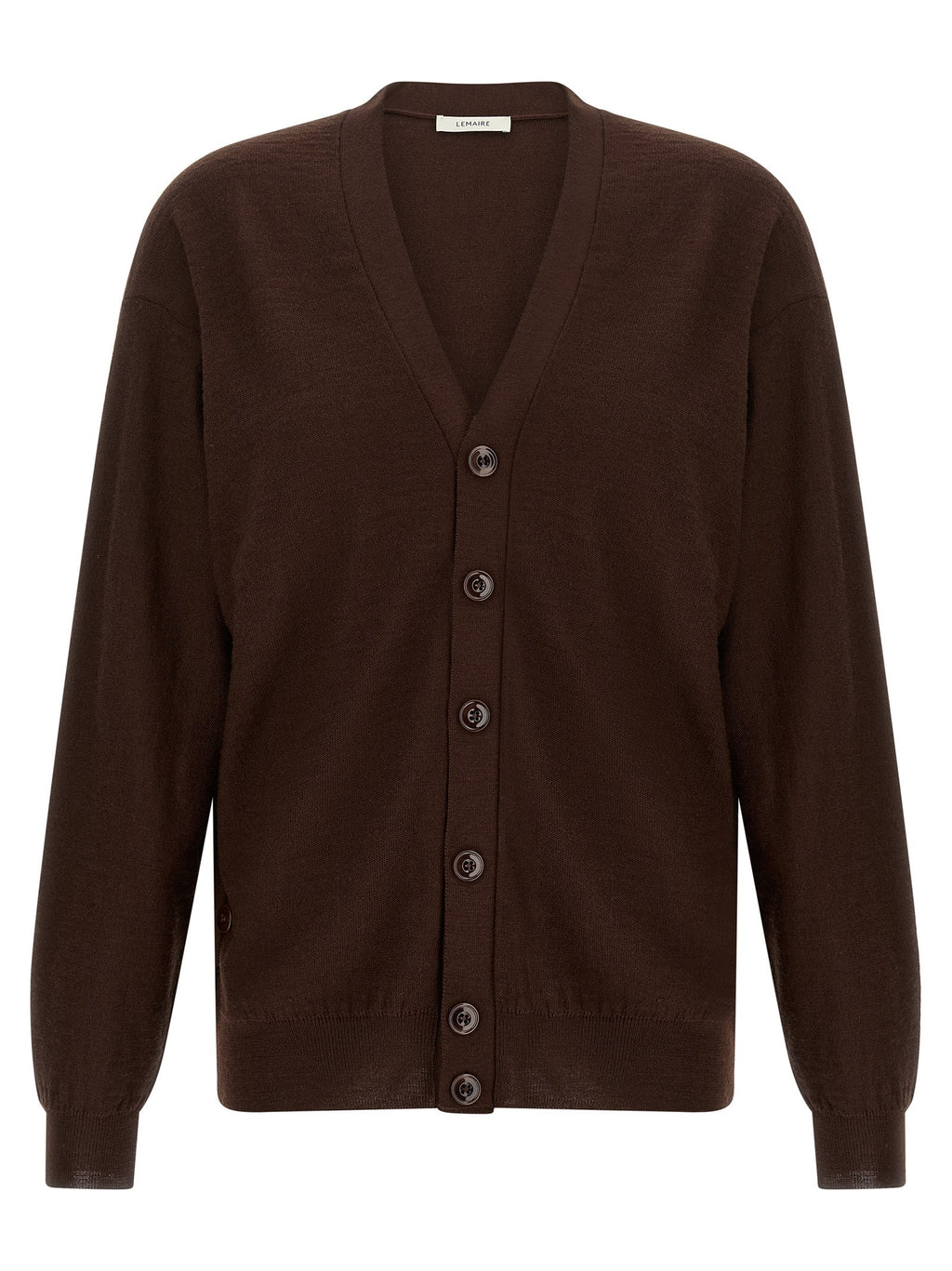 Lemaire Bordeaux Wool Cardigan