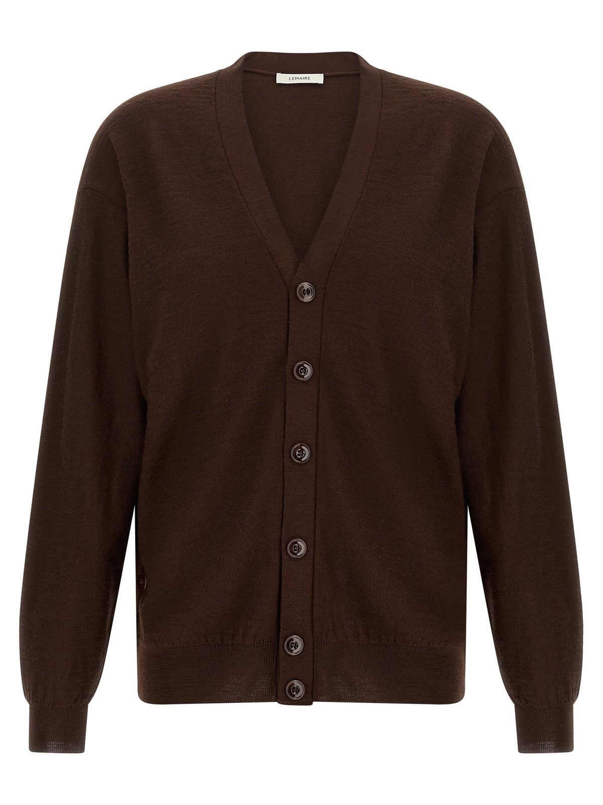 Lemaire Bordeaux Wool Cardigan