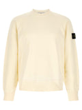 Stone Island White Cotton Sweatshirt