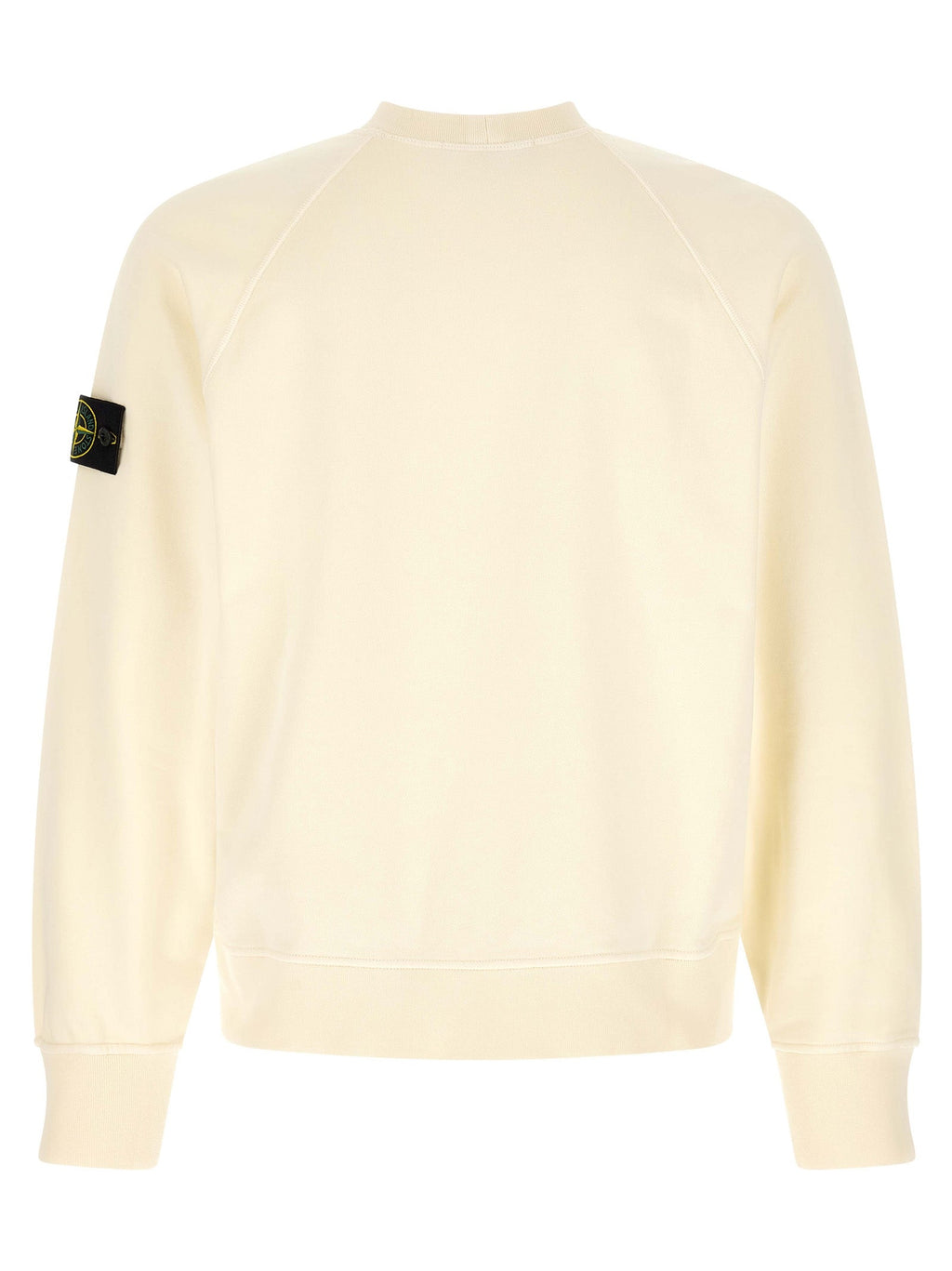 Stone Island White Cotton Sweatshirt
