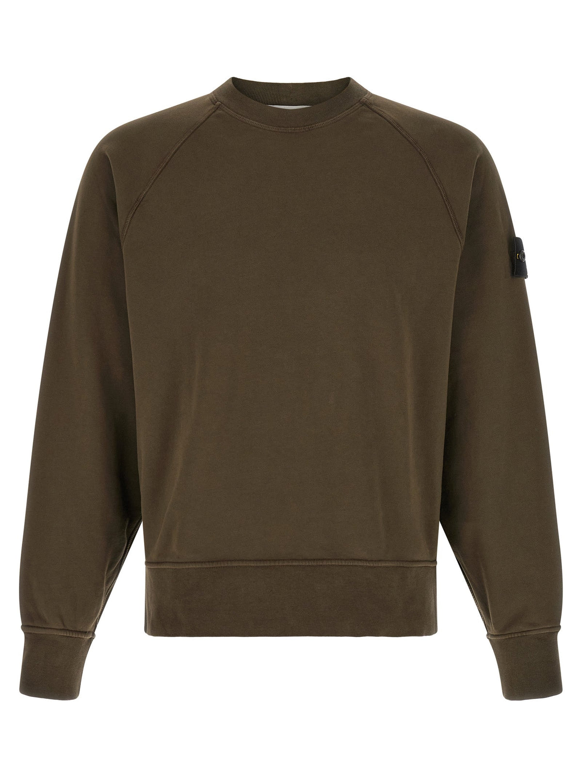 Stone Island Gray Cotton Sweatshirt