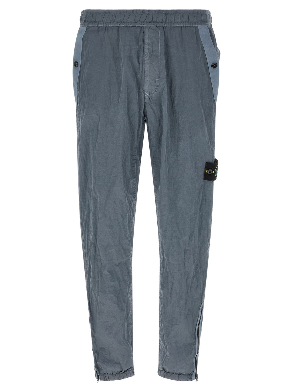 Stone Island Gray Polyamide Joggers (Workout Pants)