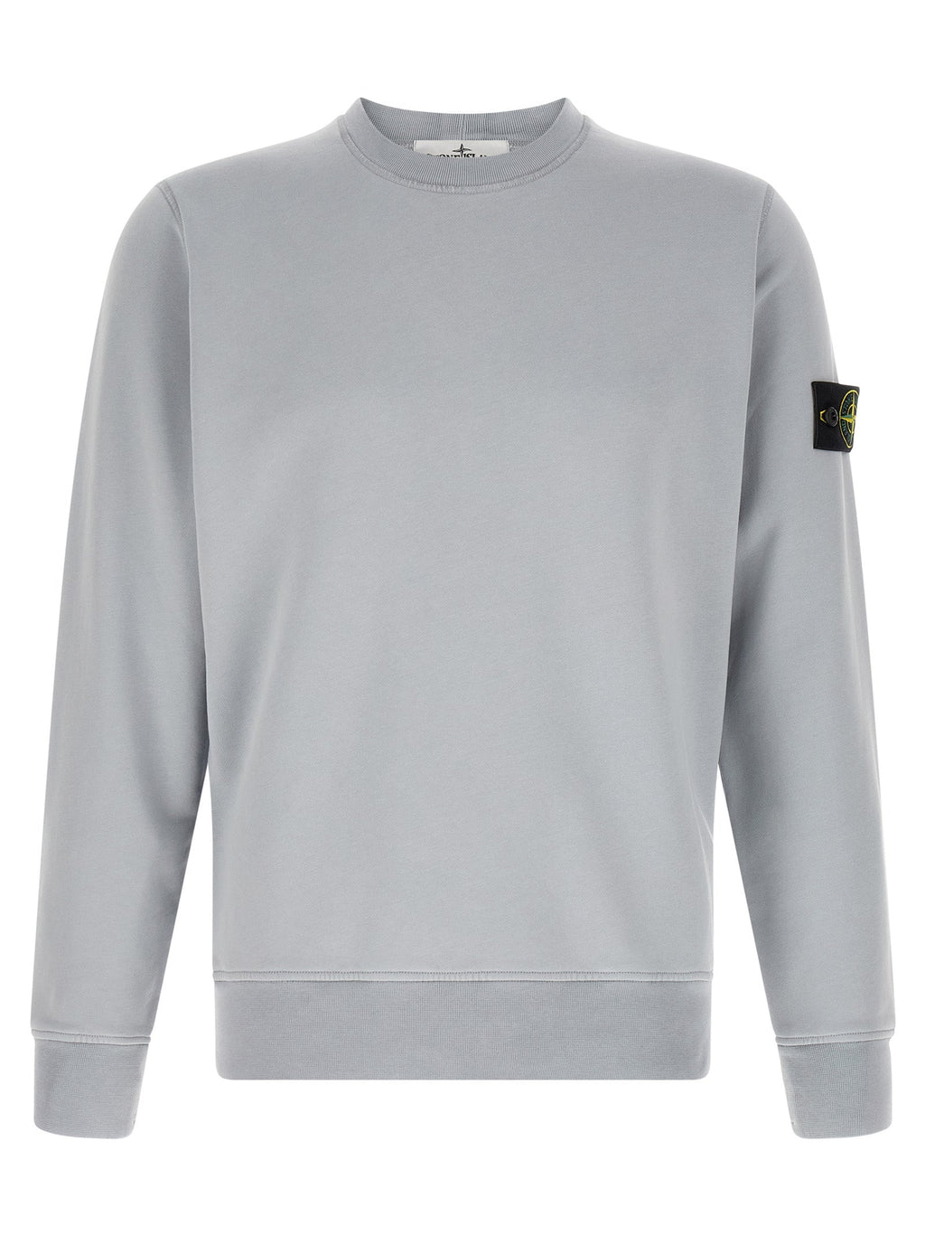 Stone Island Gray Cotton Sweatshirt