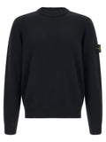 Stone Island Blue Virgin Wool Cardigan