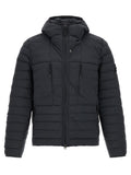 Stone Island Blue Polyamide Full-Length Jacket