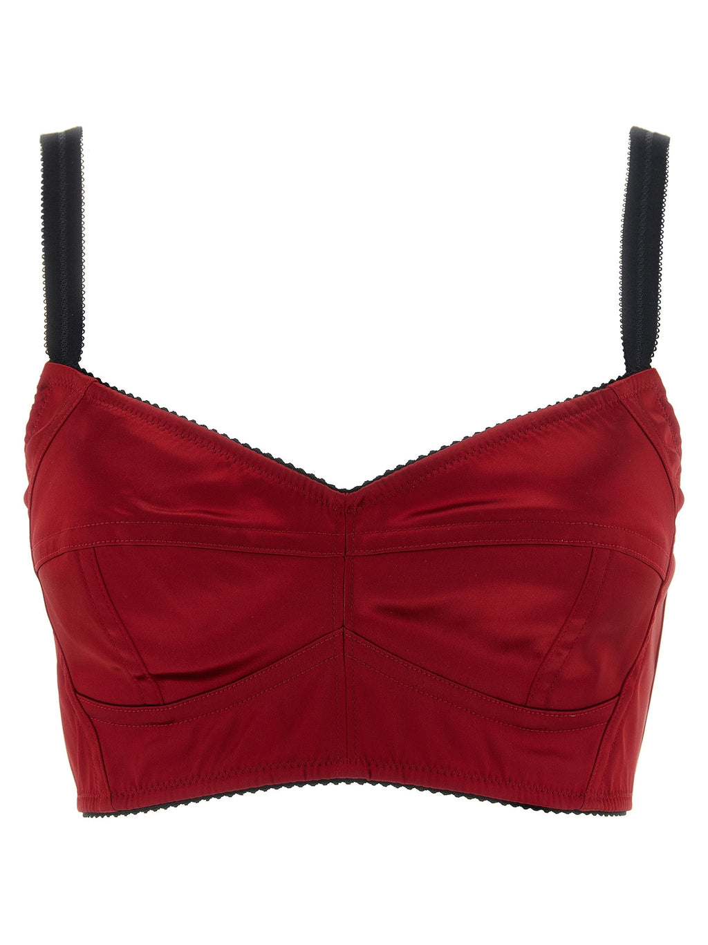 Dolce & Gabbana Red Acetate Tank Tops