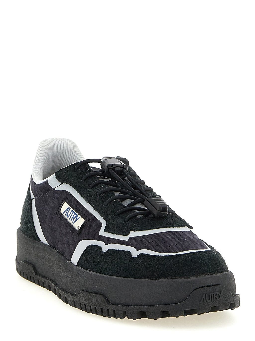 Autry Black Nylon Athletic Sneakers