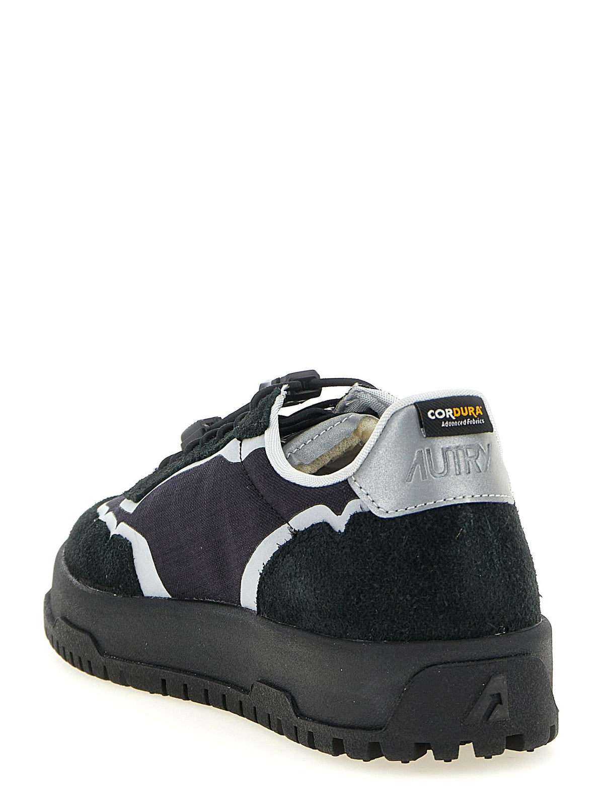 Autry Black Nylon Athletic Sneakers