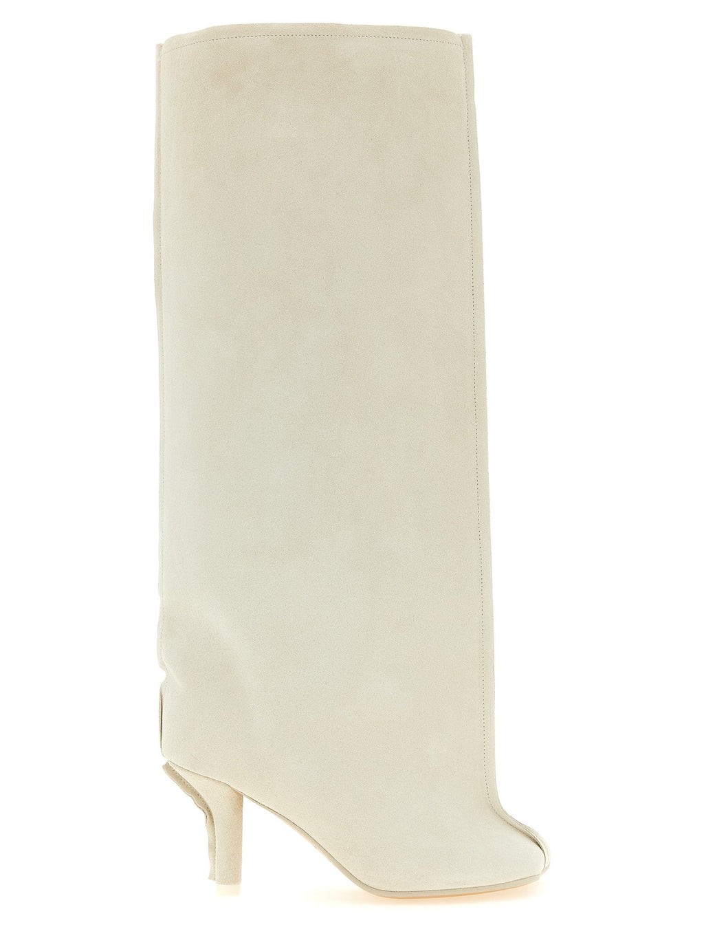 MM6 Maison Margiela White Cowhide Over The Knee