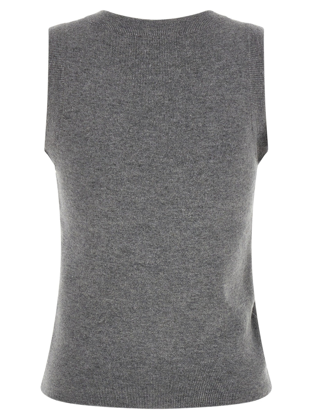 Giuseppe Di Morabito Gray Virgin Wool Sleeveles Sweater