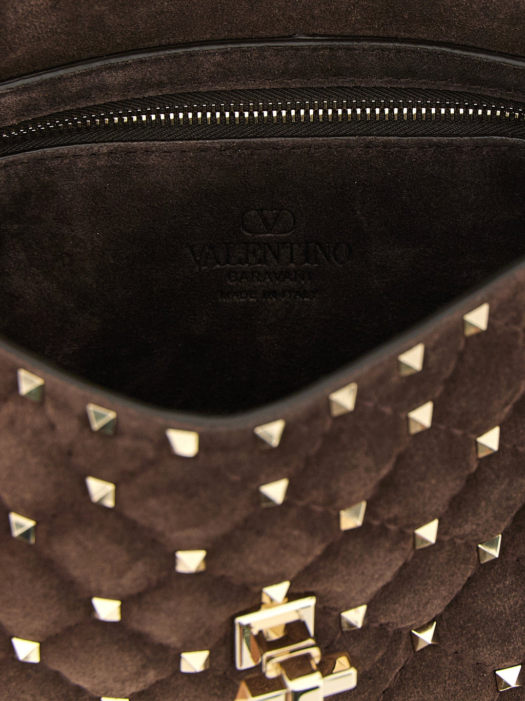 Valentino Garavani Brown Calfskin Crossbody Bag