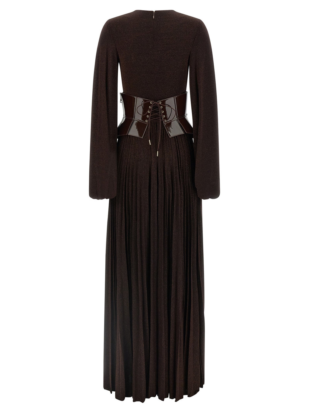 Elisabetta Franchi Brown Viscose Long Dress