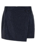 PINKO Blue Polyester Long Skirt