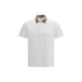 Burberry White Cotton Polo Shirt