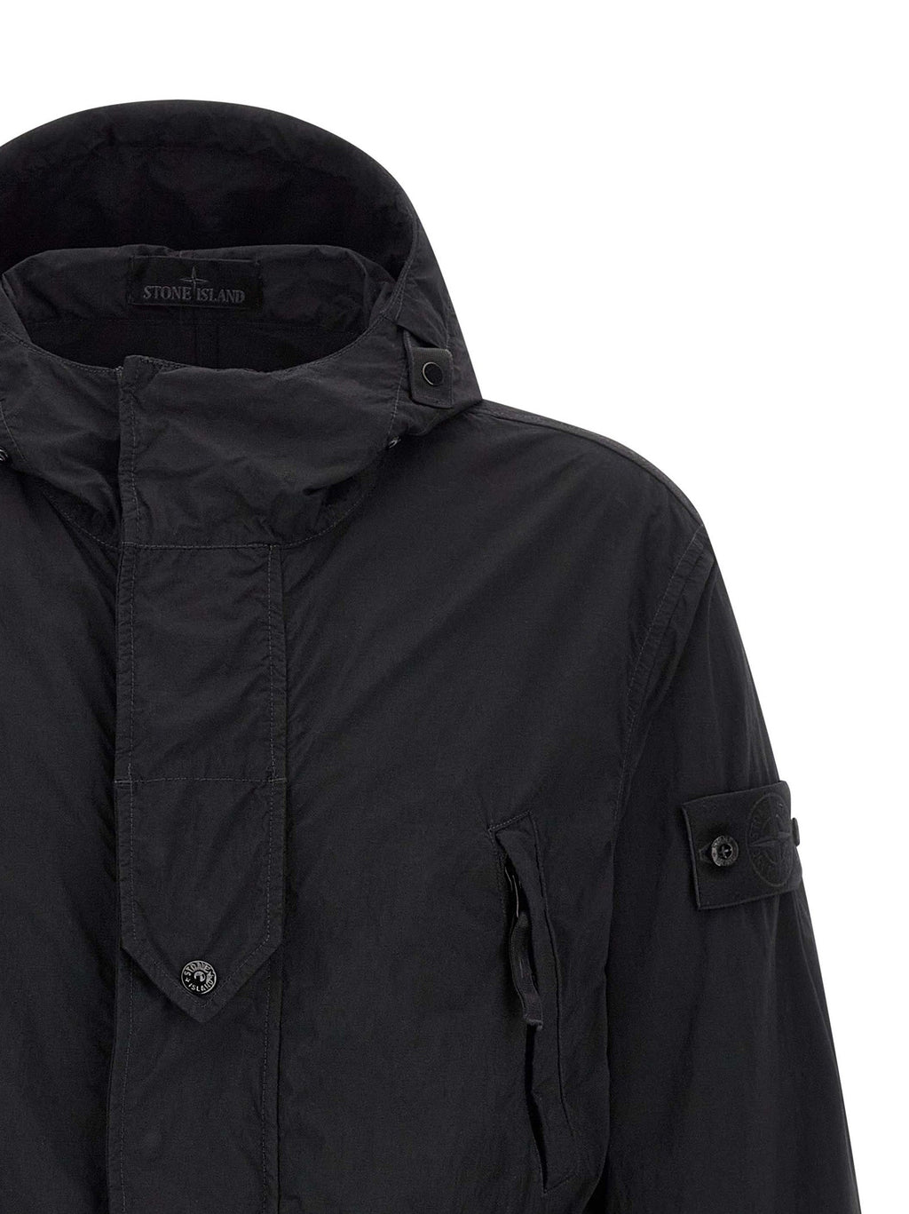 Stone Island Black Polyamide Shell Jacket