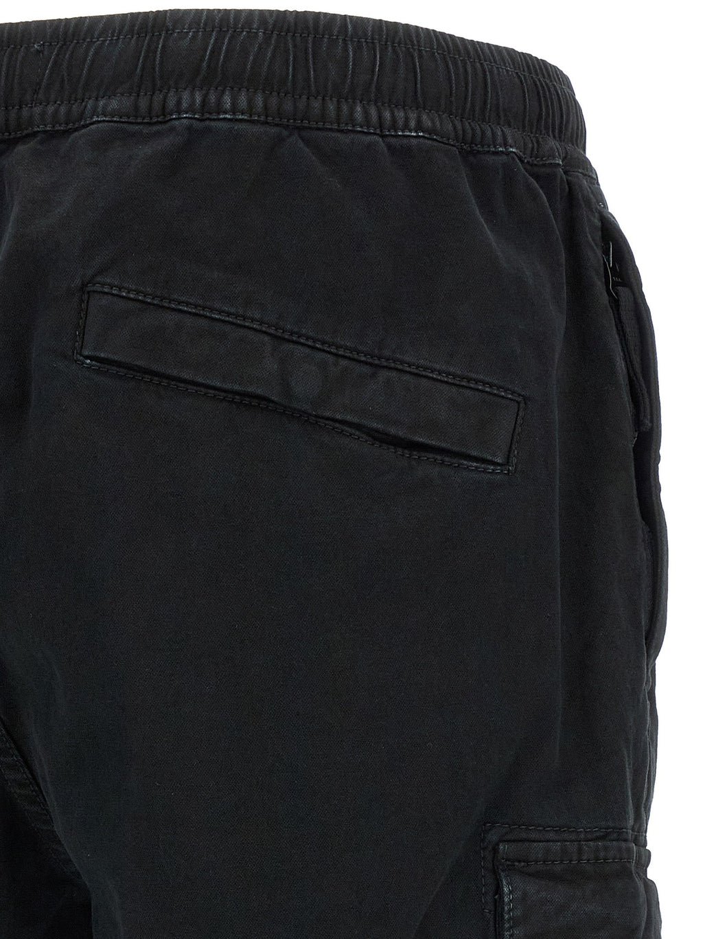 Stone Island Black Cotton Cargo Pants