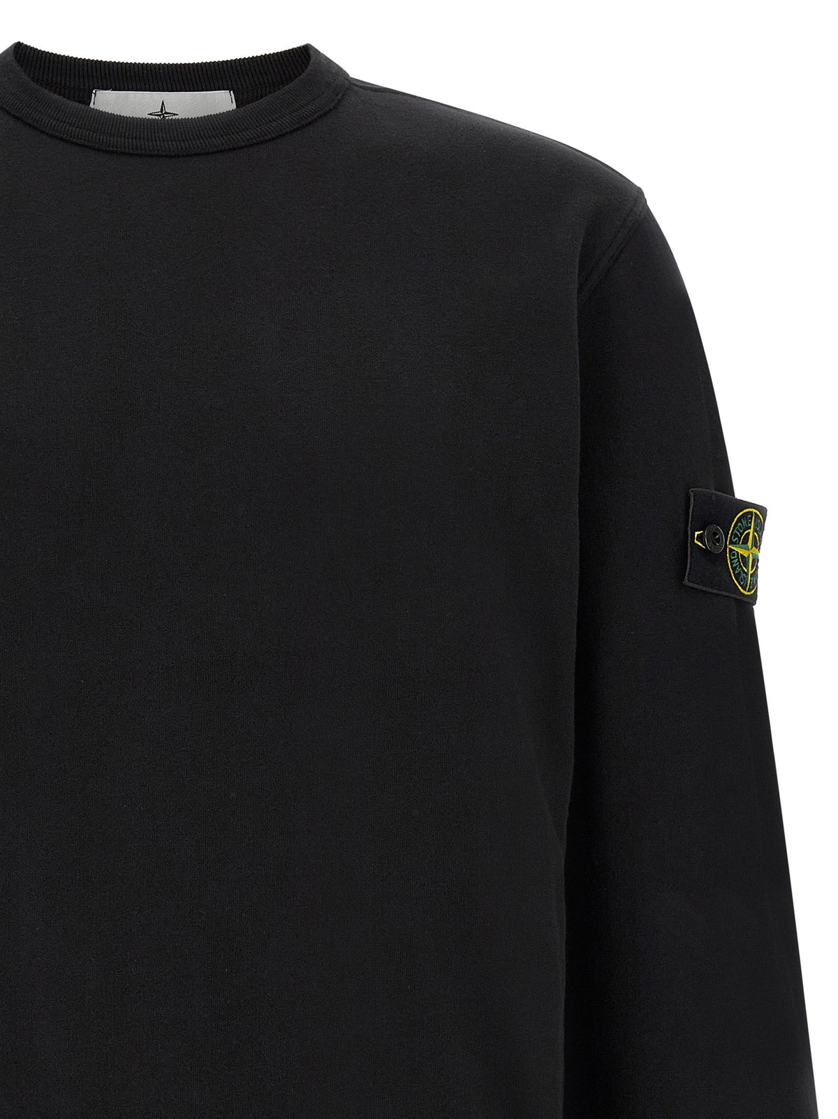 Stone Island Black Cotton Sweatshirt
